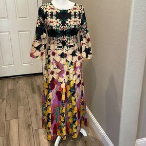 Anthropologie Floral Maxi Dress - Multicolor